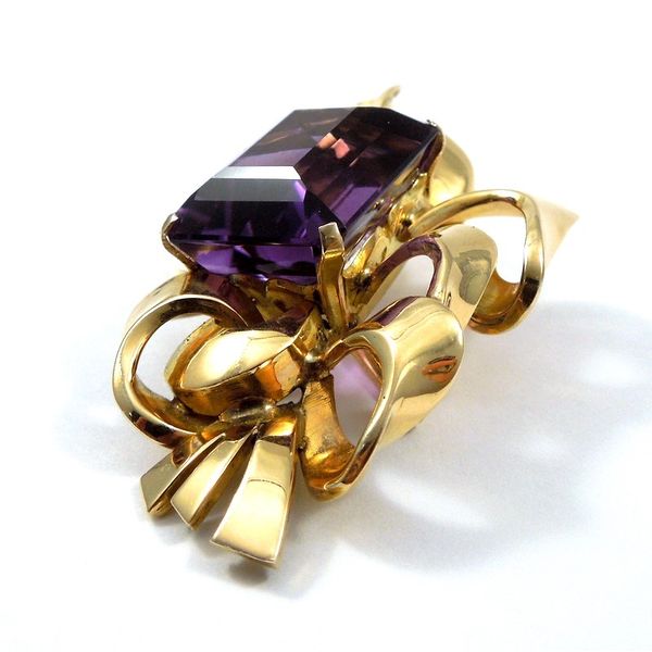Retro Amethyst Pin Image 2 Joint Venture Jewelry Cary, NC