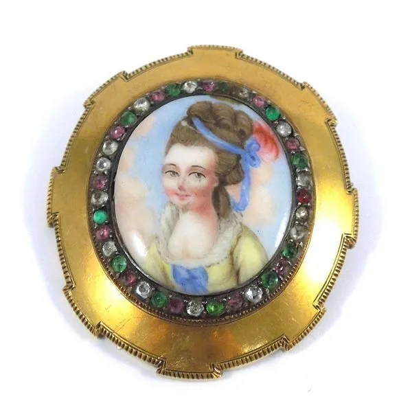 Antique Portrait Brooch Joint Venture Jewelry Cary, NC