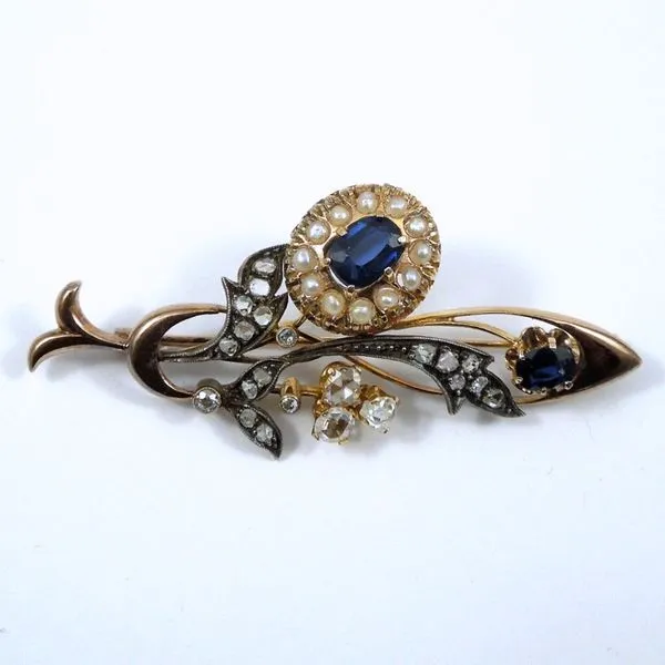 Vintage Georgian Flower Pin Joint Venture Jewelry Cary, NC