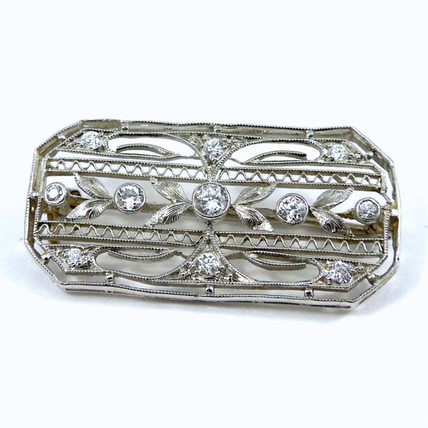 Deco Diamond Pin Joint Venture Jewelry Cary, NC