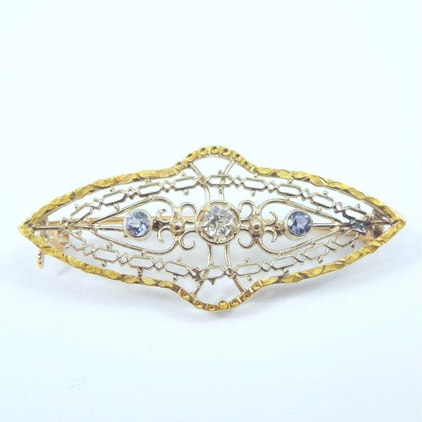 Vintage Diamond and Sapphire Pin Joint Venture Jewelry Cary, NC