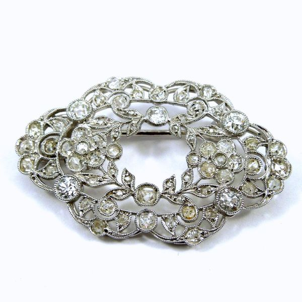 Vintage Diamond Floral Brooch Joint Venture Jewelry Cary, NC