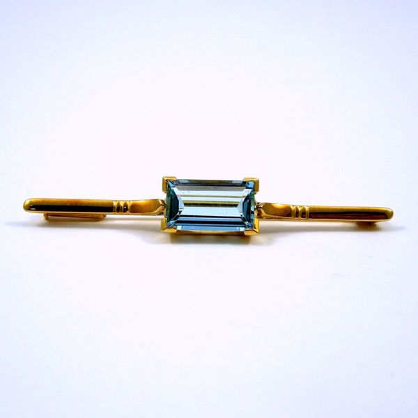 Aquamarine Bar Pin Joint Venture Jewelry Cary, NC