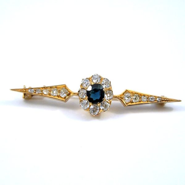Vintage Sapphire and Diamond Pin Joint Venture Jewelry Cary, NC
