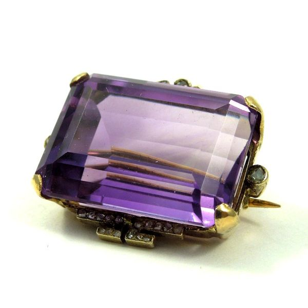 Vintage Amethyst Pin Image 2 Joint Venture Jewelry Cary, NC