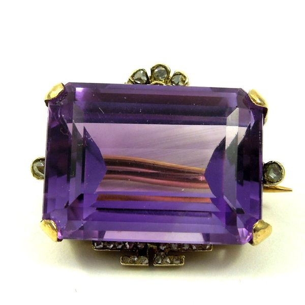 Vintage Amethyst Pin Joint Venture Jewelry Cary, NC