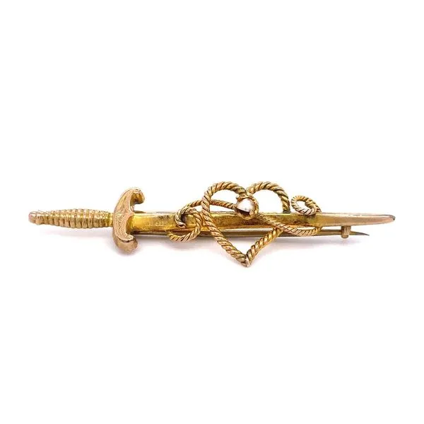 Vintage Pearl Sword Brooch Image 2 Joint Venture Jewelry Cary, NC