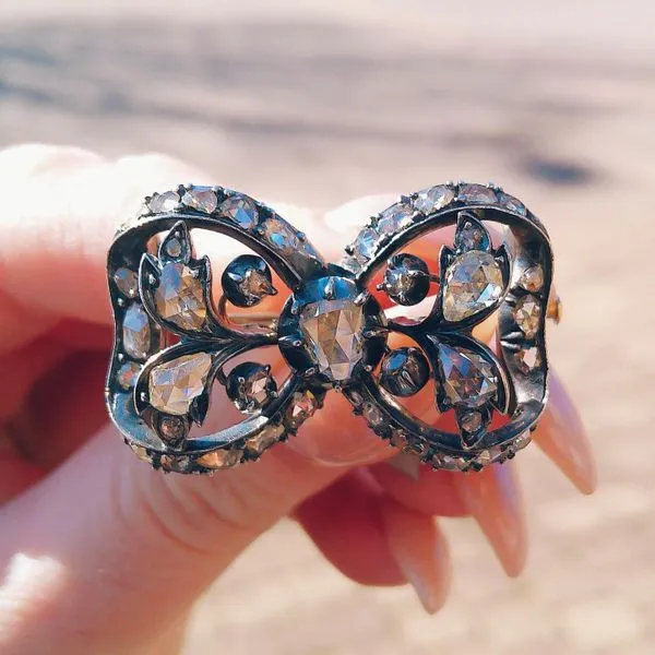 Antique diamond brooches store