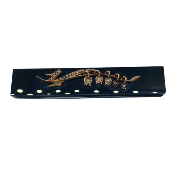 Vintage Victorian Mourning Pin Joint Venture Jewelry Cary, NC