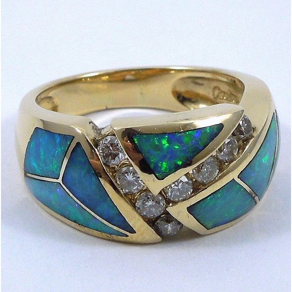 Opal & Diamond Band Joint Venture Jewelry Cary, NC