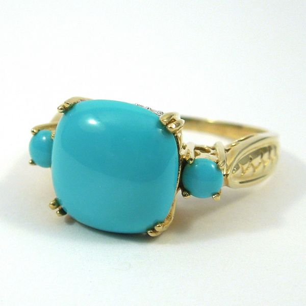 Turquoise & Diamond Ring Joint Venture Jewelry Cary, NC