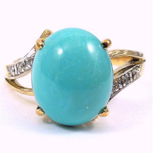 Turquoise & Diamond Ring Joint Venture Jewelry Cary, NC