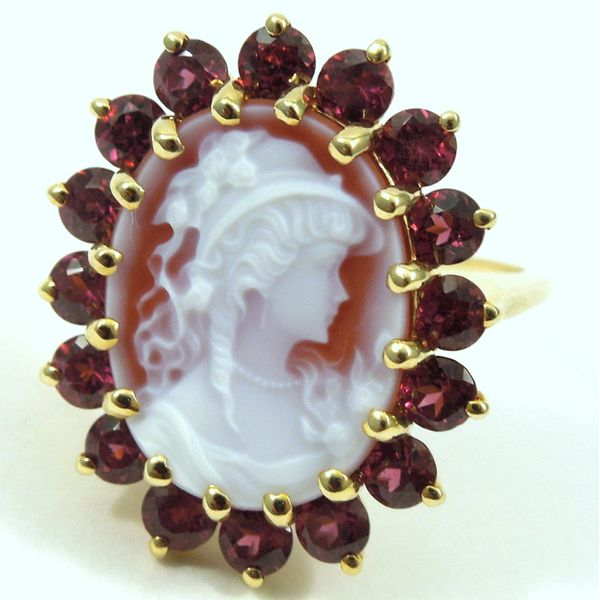Cameo & Garnet Ring Joint Venture Jewelry Cary, NC