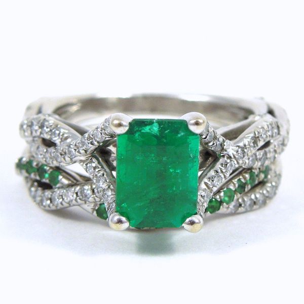 Verrago Emerald Engagement Set Joint Venture Jewelry Cary, NC