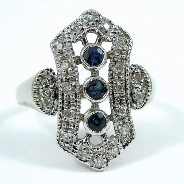 Sapphire & Diamond Cocktail Ring Joint Venture Jewelry Cary, NC