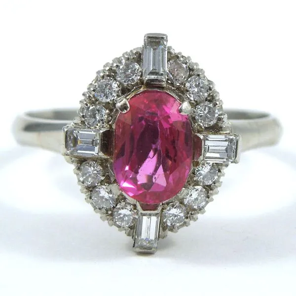 Pink Sapphire & Diamond Ring Joint Venture Jewelry Cary, NC