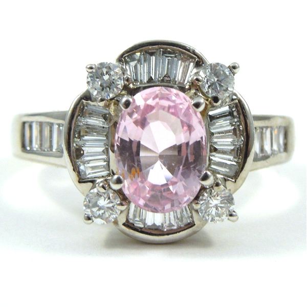 Pink Sapphire & Diamond Ring Joint Venture Jewelry Cary, NC