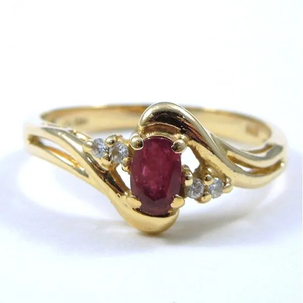 Ruby Bypass Style Ring Joint Venture Jewelry Cary, NC