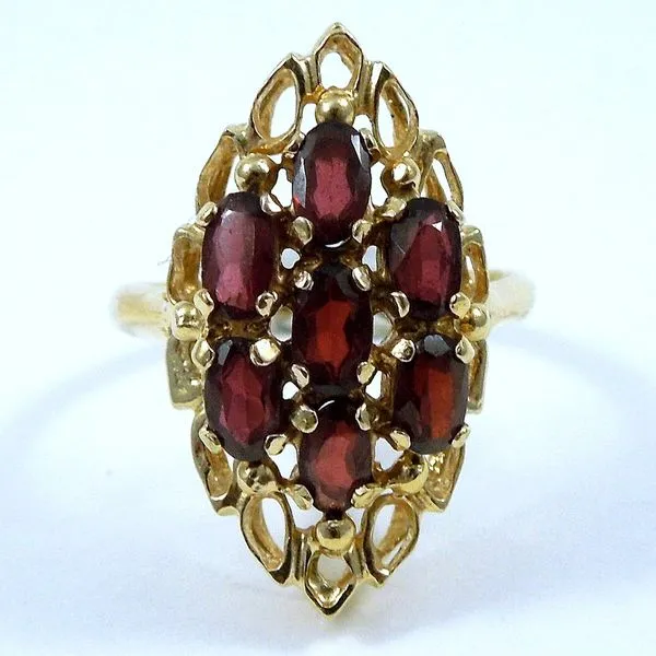 Garnet Cluster Ring Joint Venture Jewelry Cary, NC