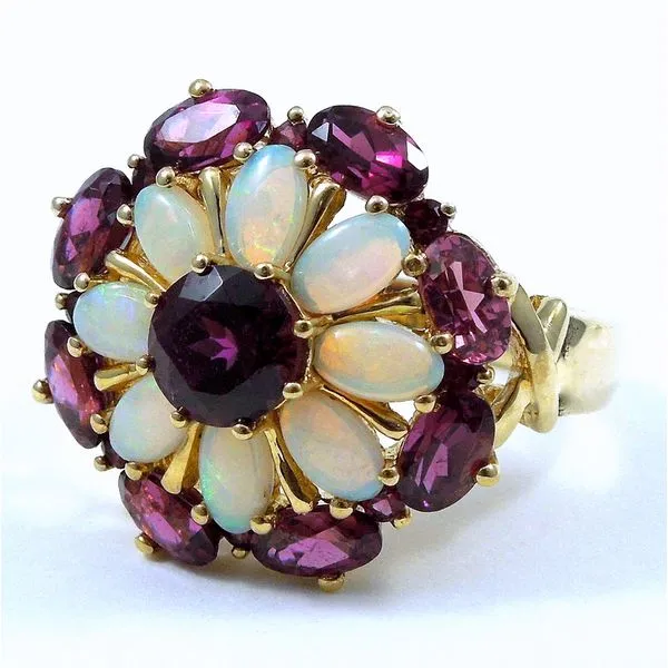 Rhodolite Garnet & Opal Ring Joint Venture Jewelry Cary, NC