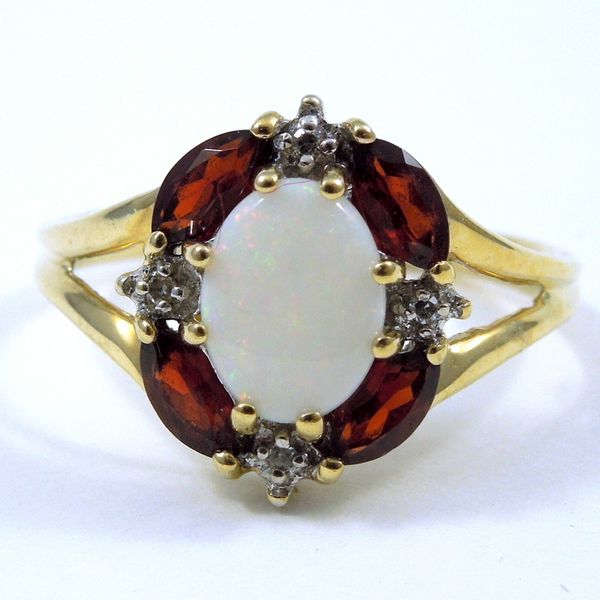 Opal & Garnet Ring Joint Venture Jewelry Cary, NC