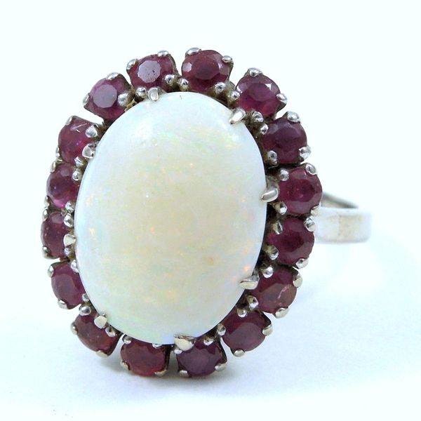 Opal & Ruby Ring Joint Venture Jewelry Cary, NC