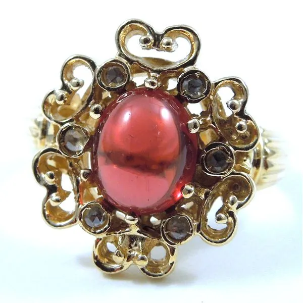 Cabachon Garnet Ring Joint Venture Jewelry Cary, NC