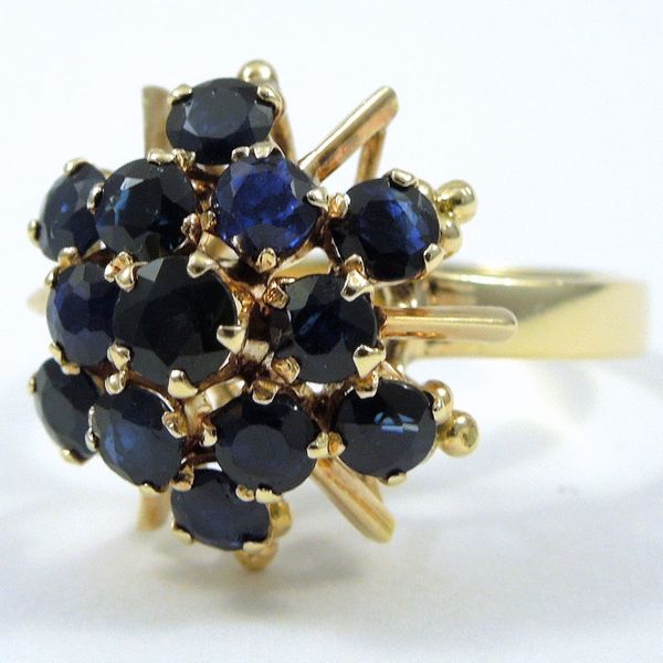 Sapphire Cluster Ring Joint Venture Jewelry Cary, NC