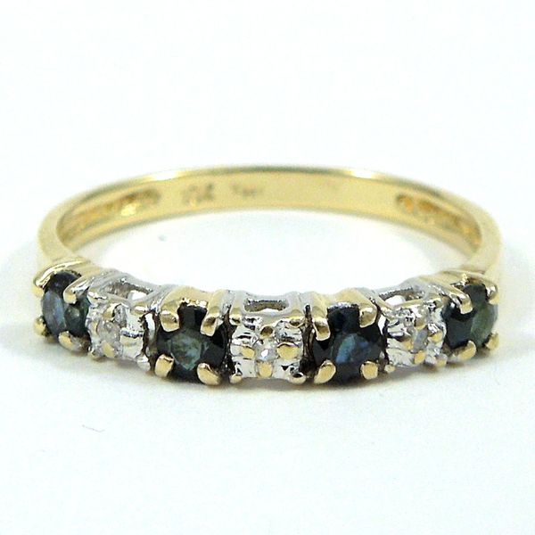 Diamond and Sapphire Wedding Band Joint Venture Jewelry Cary, NC