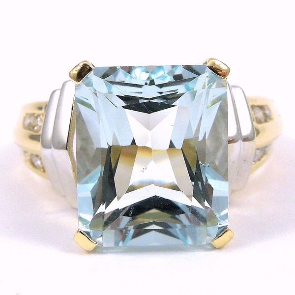 Aquamarine and Diamond Ring Joint Venture Jewelry Cary, NC