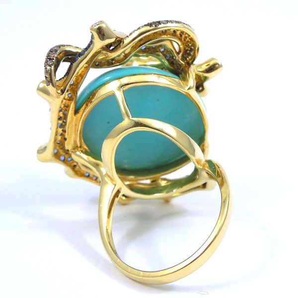 Serpent Turquoise Ring Image 3 Joint Venture Jewelry Cary, NC