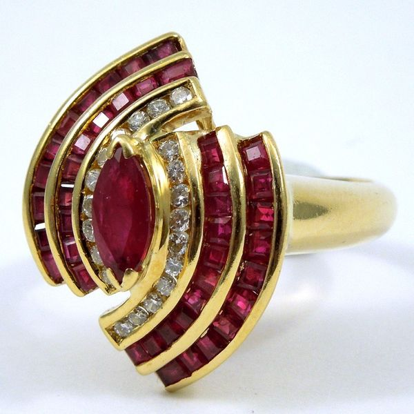 Ruby and Diamond Fashion Ring Image 2 Joint Venture Jewelry Cary, NC