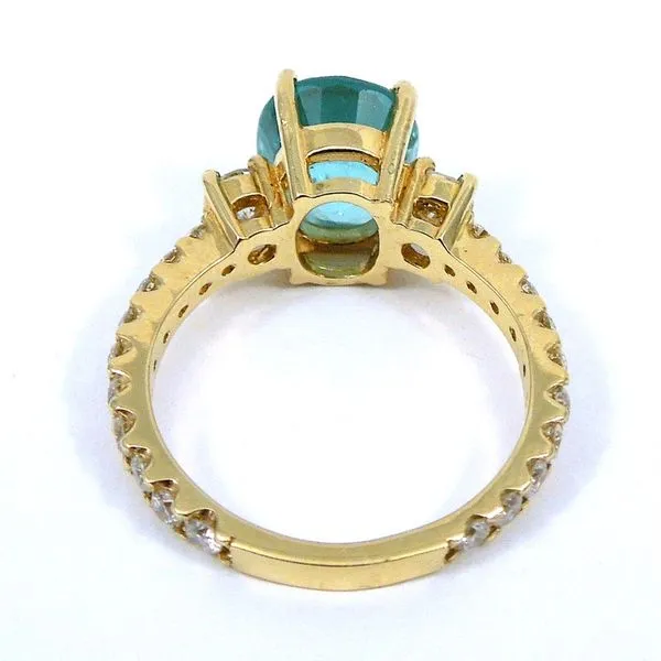 Apatite and Diamond Ring Image 3 Joint Venture Jewelry Cary, NC