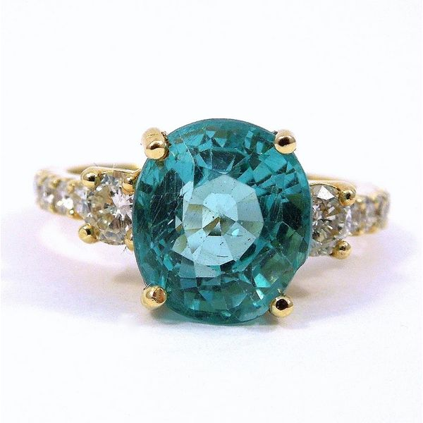 Apatite and Diamond Ring Joint Venture Jewelry Cary, NC