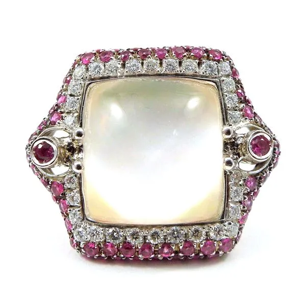 Pink Quartz and Pink Sapphire Ring Joint Venture Jewelry Cary, NC