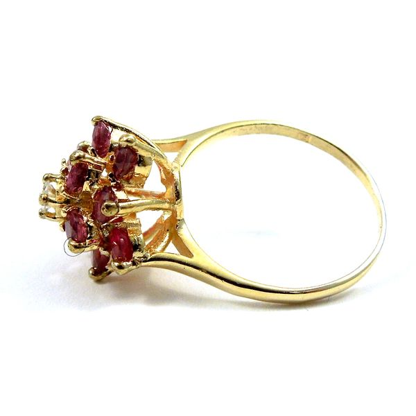 Ruby Cluster Ring Image 2 Joint Venture Jewelry Cary, NC