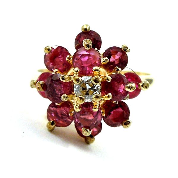 Ruby Cluster Ring Joint Venture Jewelry Cary, NC