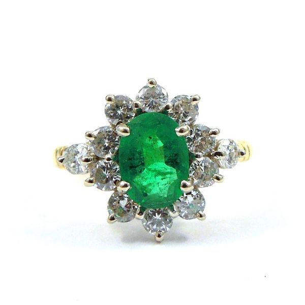 Emerald and Diamond Ring Joint Venture Jewelry Cary, NC