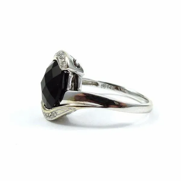 Onyx and Diamond Ring Image 2 Joint Venture Jewelry Cary, NC