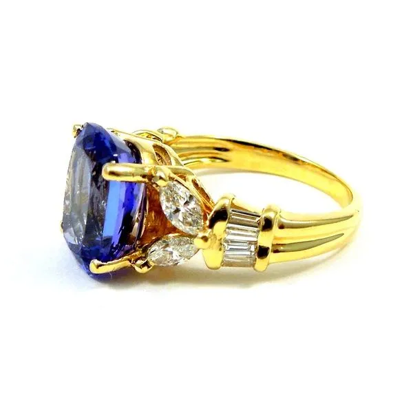 Tanzanite & Diamond Ring Image 2 Joint Venture Jewelry Cary, NC