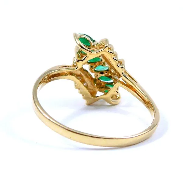 Emerald & Diamond Ring Image 3 Joint Venture Jewelry Cary, NC