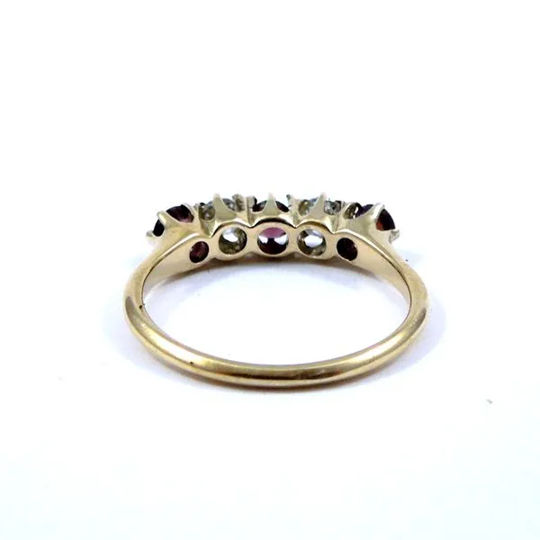 Diamond & Garnet Ring Image 2 Joint Venture Jewelry Cary, NC
