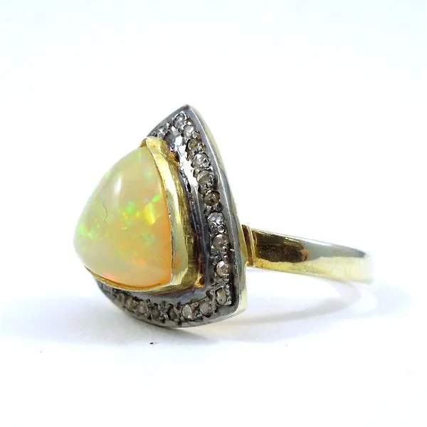 Opal and Diamond Ring Image 2 Joint Venture Jewelry Cary, NC