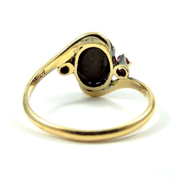 Hematite & Ruby Ring Image 3 Joint Venture Jewelry Cary, NC