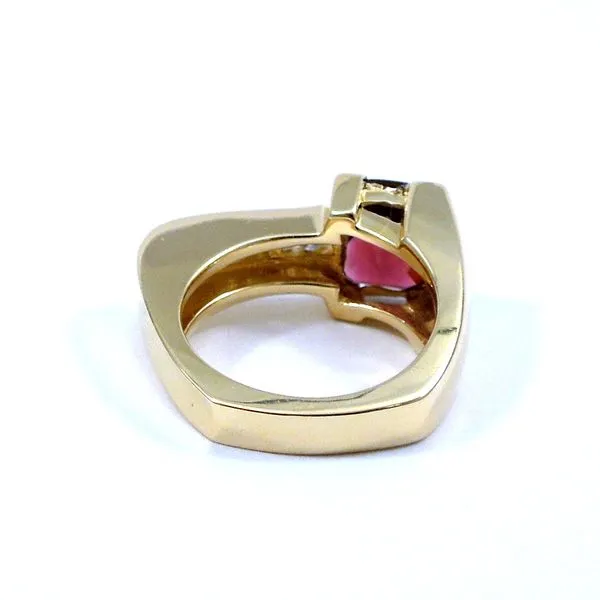 Garnet and Diamond Ring Image 2 Joint Venture Jewelry Cary, NC