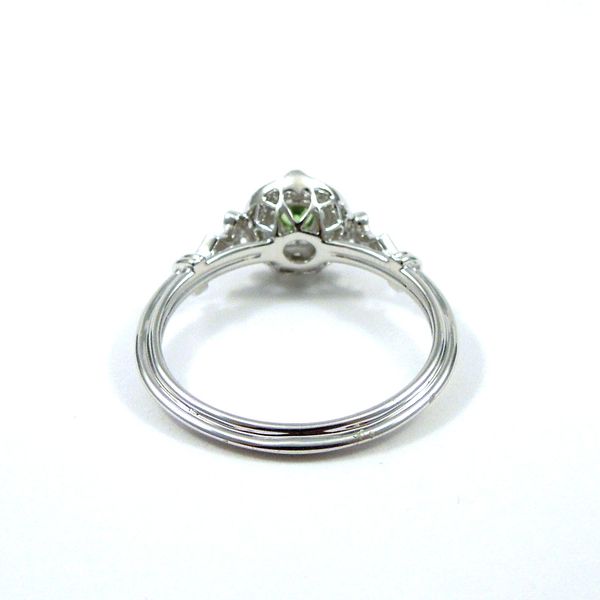 Vintage Inspired Tsvorite and Diamond Ring Image 3 Joint Venture Jewelry Cary, NC