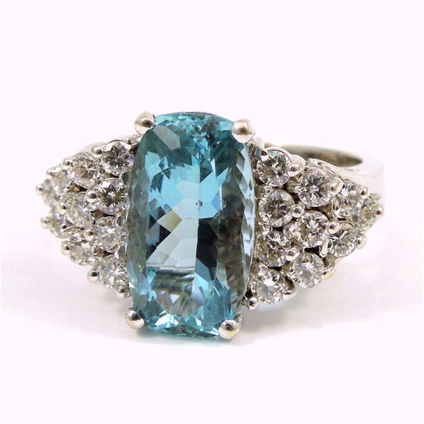 Aquamarine and Diamond Ring Joint Venture Jewelry Cary, NC