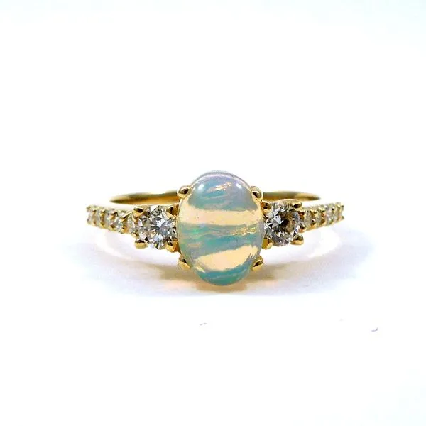 Opal and Diamond Ring Joint Venture Jewelry Cary, NC