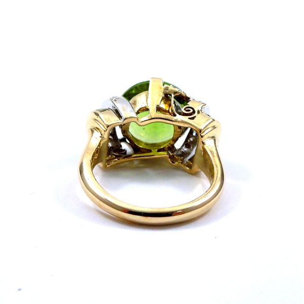 Peridot and Diamond Ring Image 3 Joint Venture Jewelry Cary, NC