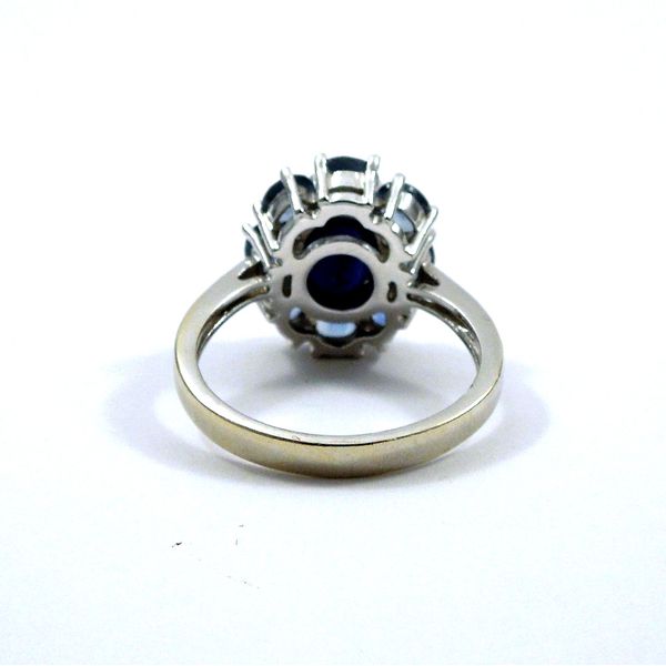 Sapphire, Blue Topaz and Diamond Ring Image 3 Joint Venture Jewelry Cary, NC